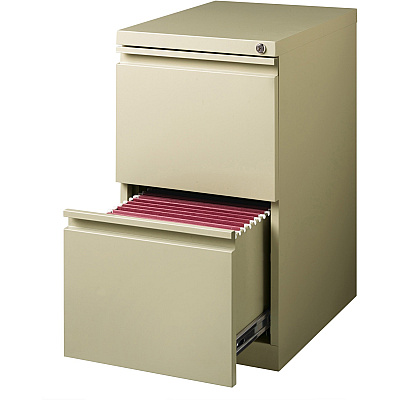 Lorell 20" File/File Mobile File Cabinet with Full-Width Pull (LLR49523)