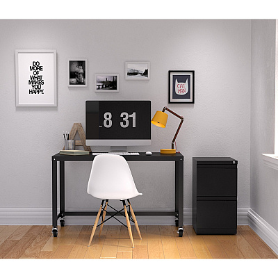 Lorell 20" File/File Mobile File Cabinet with Full-Width Pull (LLR49524)