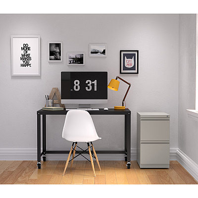 Lorell 23" File/File Mobile File Cabinet with Full-Width Pull (LLR49531)