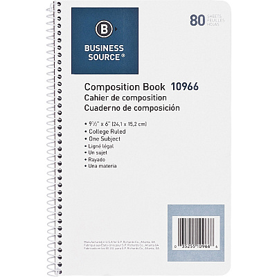 Business Source College Ruled Composition Books (BSN10966)