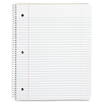 Business Source Wirebound College Ruled Notebooks - Letter (BSN10968)