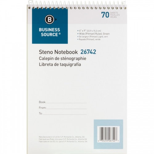 Business Source Steno Notebook (26742)