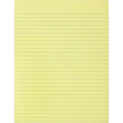 Business Source Glued Top Ruled Memo Pads - Letter (BSN50551)