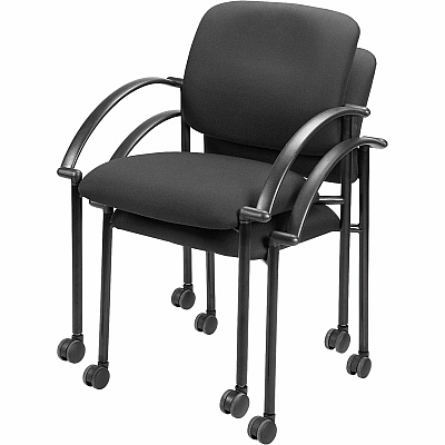 Lorell Upholstered Guest Chair with Arms (LLR65965)