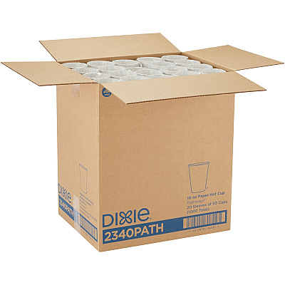 Dixie Pathways 10 oz Paper Hot Cups By GP Pro (DXE2340PATH)