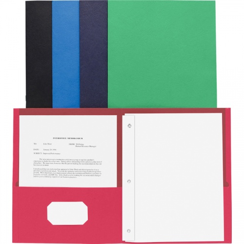Business Source Letter Recycled Pocket Folder (78531)