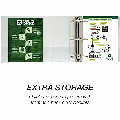 Samsill Earth's Choice Plant-based Durable View Binder (SAM18907)