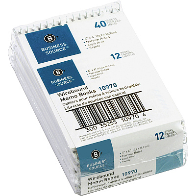 Business Source Wirebound Memo Books (BSN10970)