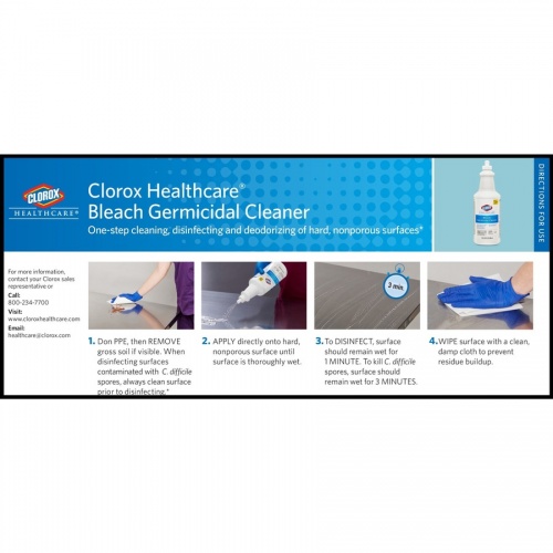 Clorox Healthcare Pull-Top Bleach Germicidal Cleaner (68832)