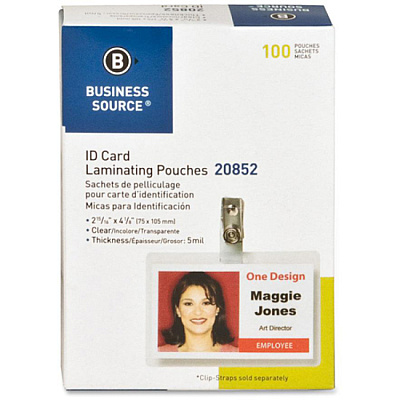 Business Source Government ID Laminating Pouches (BSN20852)