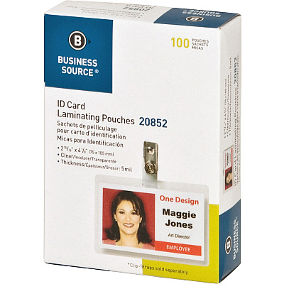 Business Source Government ID Laminating Pouches (BSN20852)
