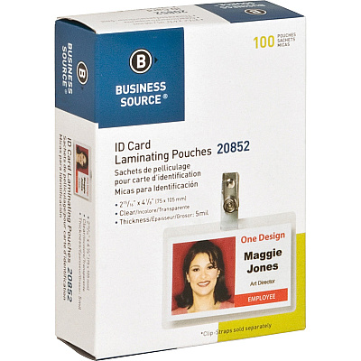 Business Source Government ID Laminating Pouches (BSN20852)
