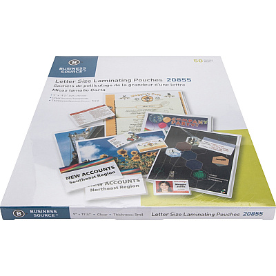 Business Source Letter Size Laminating Pouches (BSN20855)