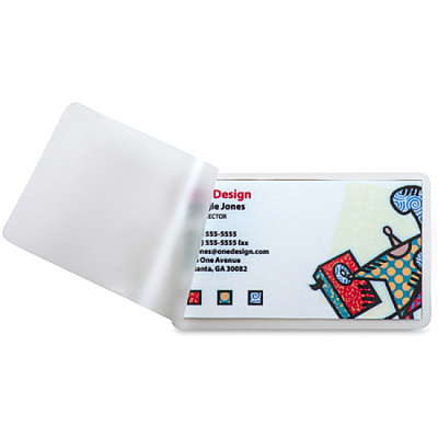 Business Source 5 mil Business Card Laminating Pouches (BSN20861)