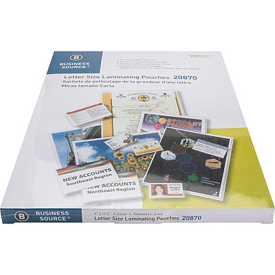 Business Source Letter Size Laminating Pouches (BSN20870)