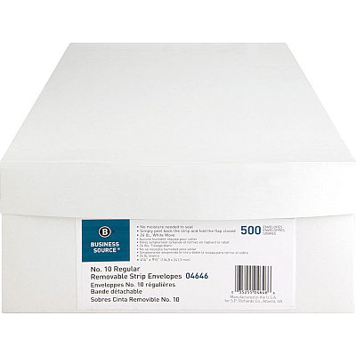 Business Source Plain Peel/Seal Business Envelopes (BSN04646)