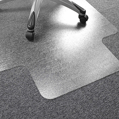 Floortex Ultimat Polycarbonate Lipped Chair Mat for Carpets over 1/2" - 48" x 53" (FLR1113427LR)