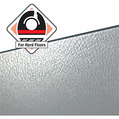Cleartex XXL Polycarbonate Square Chair Mat for Hard Floors - 60" x 60" (FLR1215015019ER)