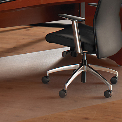Cleartex XXL Polycarbonate Rectangular Chair Mat for Hard Floors - 60" x 118" (FLR1215030019ER)