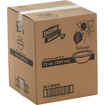 Dixie Ultra Pathways 12 oz Heavyweight Paper Bowls by GP Pro (DXESX12PATH)