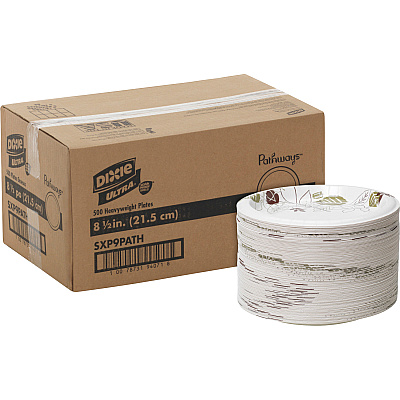 Dixie Ultra Pathways 8-1/2" Heavyweight Paper Plates by GP Pro (DXESXP9PATH)