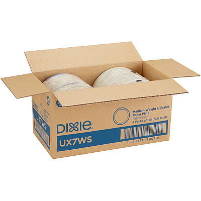 Dixie Pathways 7" Medium-weight Paper Plates by GP Pro (DXEUX7WS)