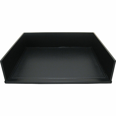 Victor 1154-5 Midnight Black Stacking Letter Tray