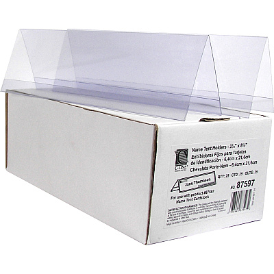 C-Line Heavyweight Rigid Plastic Name Tent Holder (CLI87597)