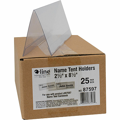 C-Line Heavyweight Rigid Plastic Name Tent Holder (CLI87597)