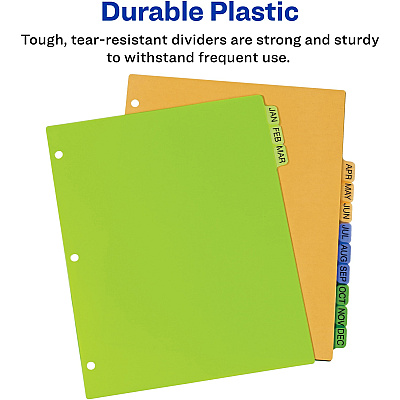Avery Preprinted Monthly Tabs Plastic Dividers (AVE11331)