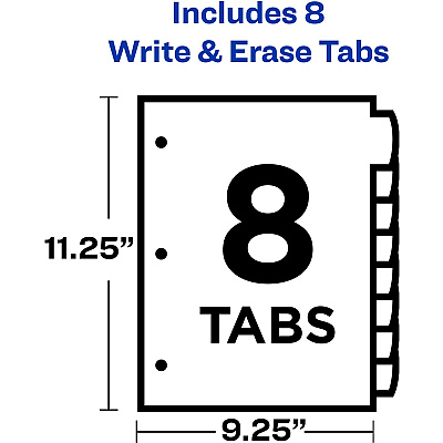 Avery Write & Erase Pocket Dividers (AVE16177)