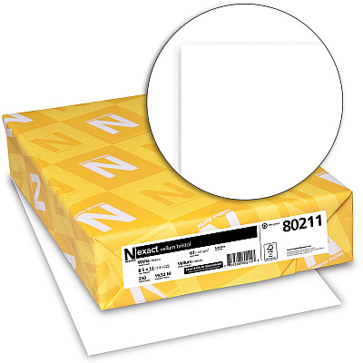 Exact Vellum Bristol Paper - White (WAU80211)