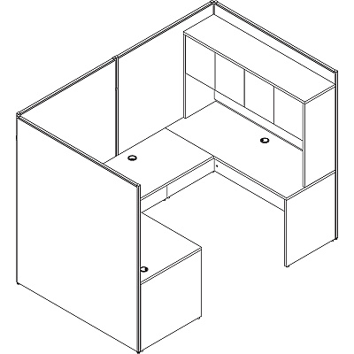 Lorell Essentials Series Rectangular Desk Shell (LLR69902)