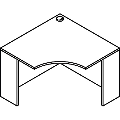 Lorell Essentials Series Corner Desk (LLR69918)