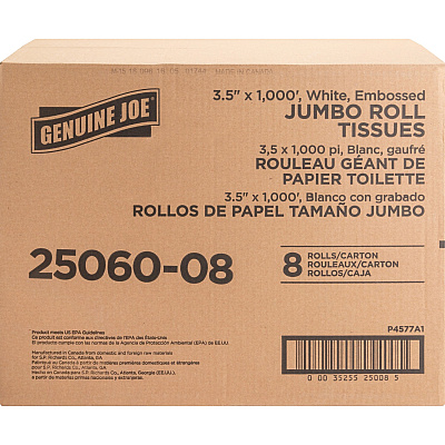 Genuine Joe Jumbo Dispenser Roll Bath Tissue (GJO2506008)