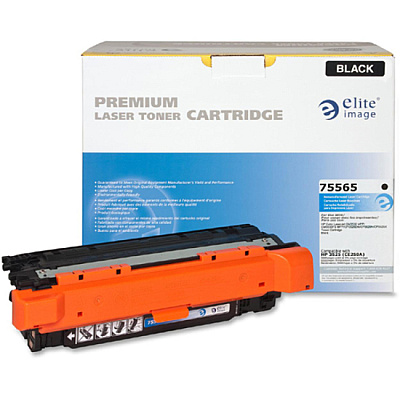 Elite Image Remanufactured Laser Toner Cartridge - Alternative for HP 504A (CE250A) - Black - 1 Each (ELI75565)