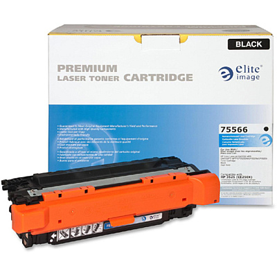 Elite Image Remanufactured Laser Toner Cartridge - Alternative for HP 504X (CE250X) - Black - 1 Each (ELI75566)