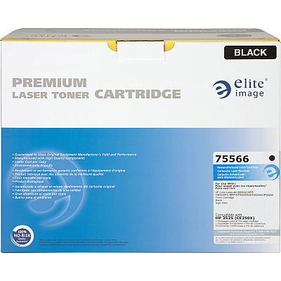Elite Image Remanufactured Laser Toner Cartridge - Alternative for HP 504X (CE250X) - Black - 1 Each (ELI75566)