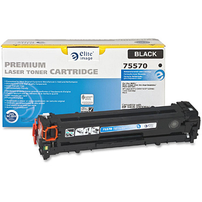 Elite Image Remanufactured Laser Toner Cartridge - Alternative for HP 128A (CE320A) - Black - 1 Each (ELI75570)