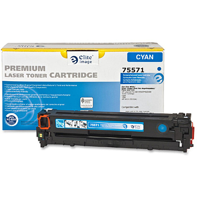 Elite Image Remanufactured Laser Toner Cartridge - Alternative for HP 128A (CE321A) - Cyan - 1 Each (ELI75571)