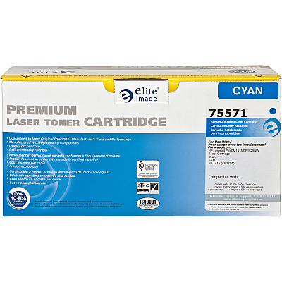 Elite Image Remanufactured Laser Toner Cartridge - Alternative for HP 128A (CE321A) - Cyan - 1 Each (ELI75571)