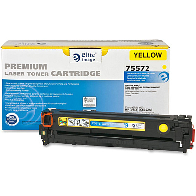 Elite Image Remanufactured Laser Toner Cartridge - Alternative for HP 128A (CE322A) - Yellow - 1 Each (ELI75572)