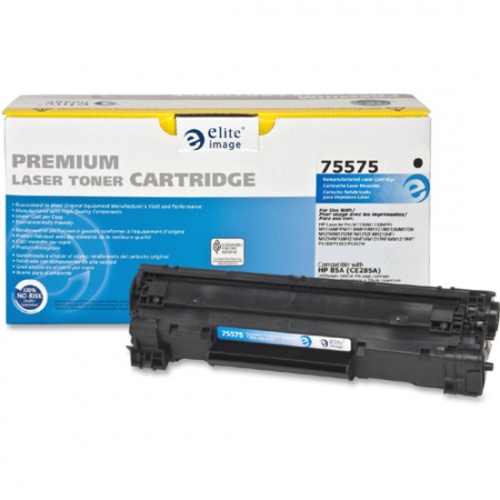 Elite Image Remanufactured Laser Toner Cartridge - Alternative for HP 85A (CE285A) - Black - 1 Each (75575)