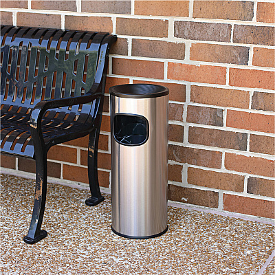 Genuine Joe Fire-safe 3-Gallon Ashtray Receptacle (GJO58883)