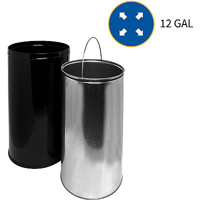 Genuine Joe Push Open Round Top Receptacle (GJO58887)