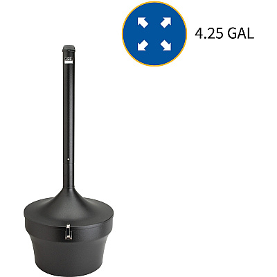 Genuine Joe 4.25 Gal Fire-safe Smoking Receptacle (GJO58891)