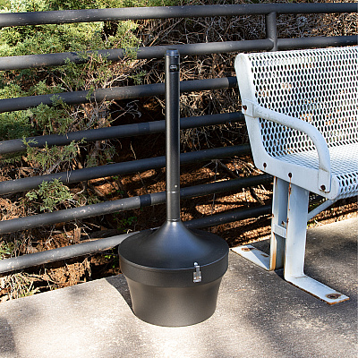 Genuine Joe 4.25 Gal Fire-safe Smoking Receptacle (GJO58891)
