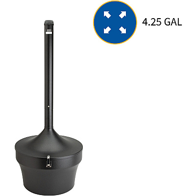 Genuine Joe 4.25 Gal Fire-safe Smoking Receptacle (GJO58892)
