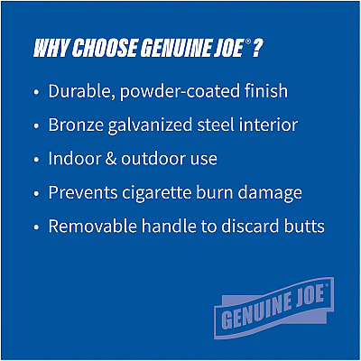 Genuine Joe 4.25 Gal Fire-safe Smoking Receptacle (GJO58892)
