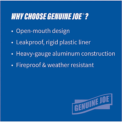 Genuine Joe Classic Cylinder 2-Piece Waste Receptacle (GJO58893)